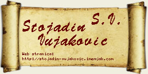 Stojadin Vujaković vizit kartica